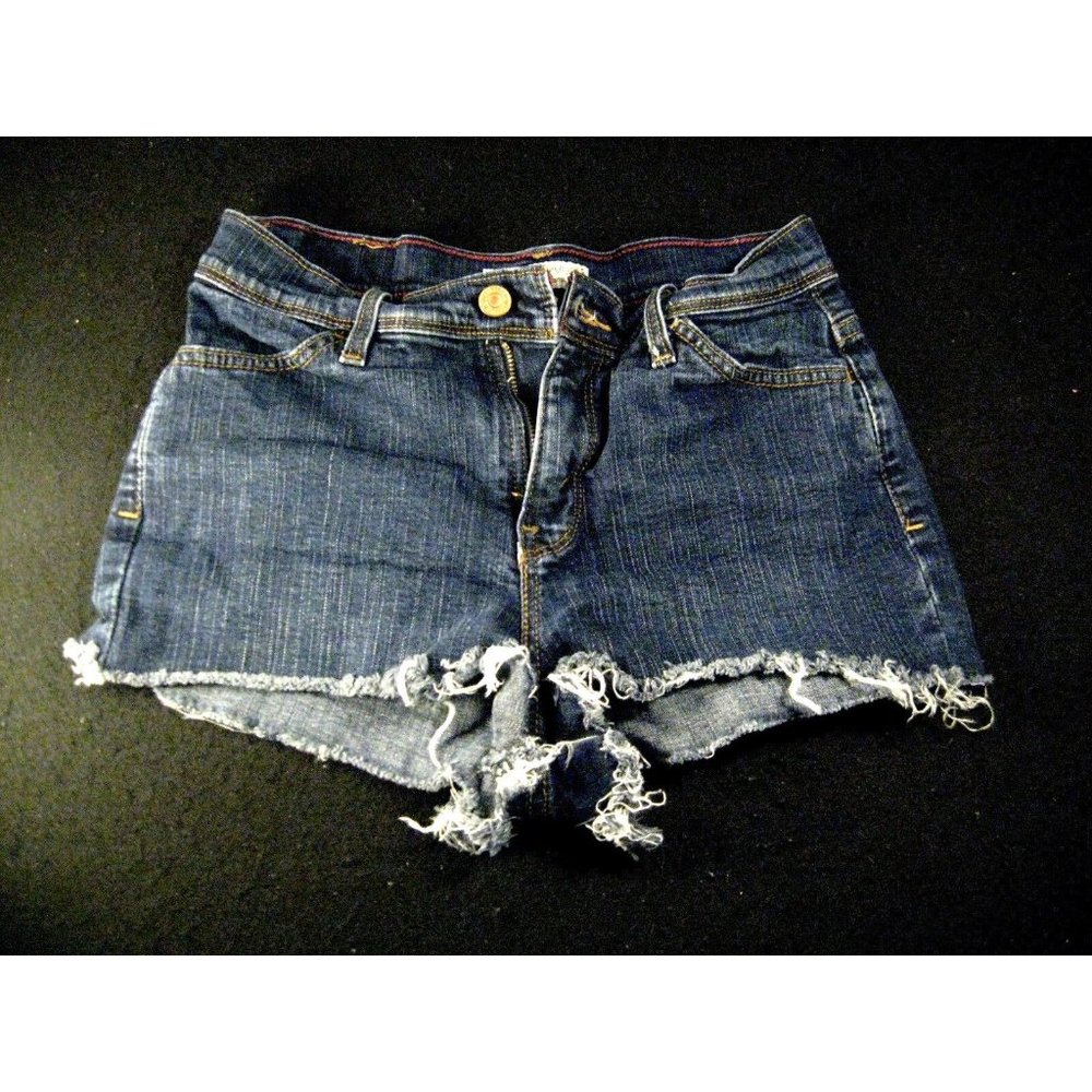 LEVIS 512 CUTOFF JEAN SHORTS Womans 8P W 26 Denim Red Tab Daisy Duke Blue